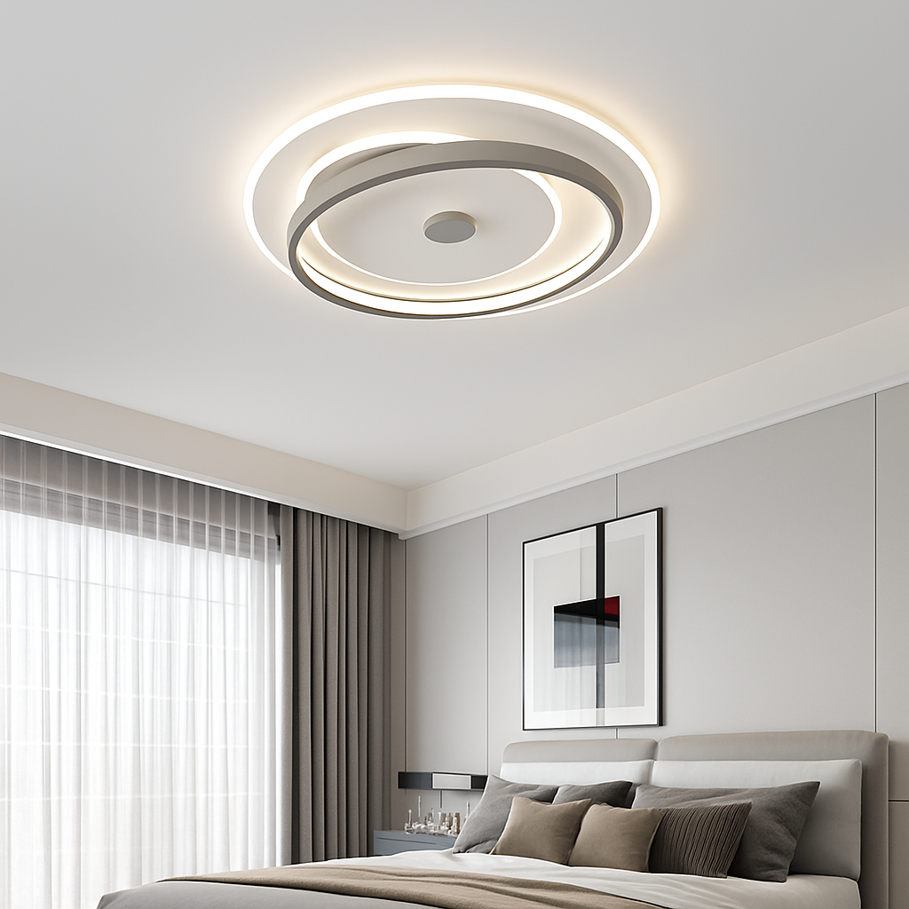 Plafonnier design minimaliste pour un éclairage d'ambiance élégant Sylvain Saison - Une Présence Sobre et Élégante
