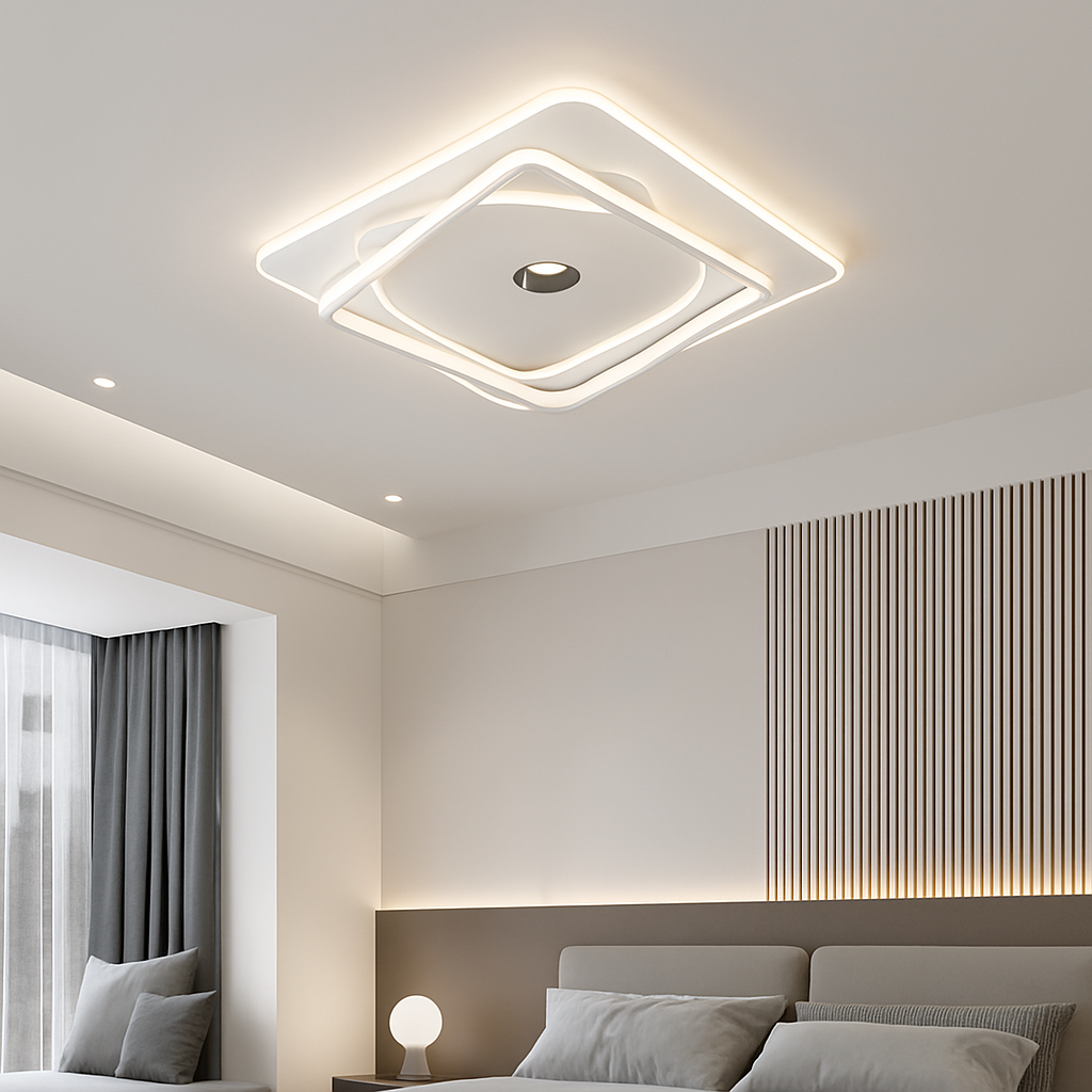 Plafonnier design minimaliste pour un éclairage d'ambiance élégant Sylvain Saison - Une Présence Sobre et Élégante