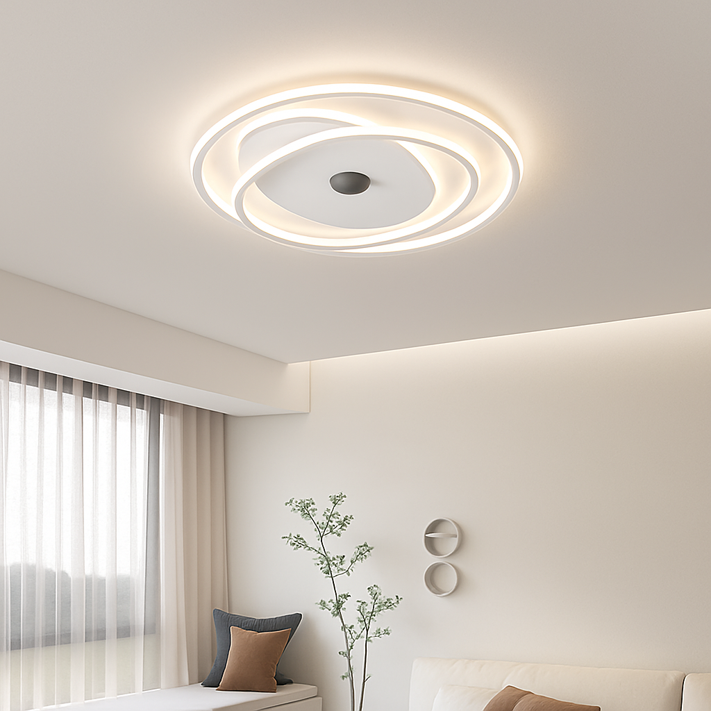 Plafonnier design minimaliste pour un éclairage d'ambiance élégant Sylvain Saison - Une Présence Sobre et Élégante