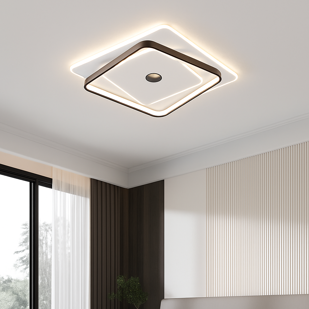 Plafonnier design minimaliste pour un éclairage d'ambiance élégant Sylvain Saison - Une Présence Sobre et Élégante