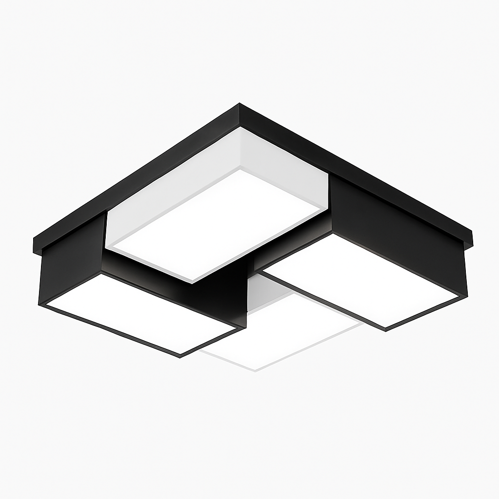 Plafonnier — Design moderne à LED rectangulaire