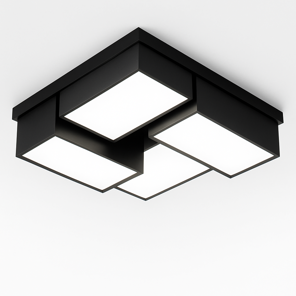 Plafonnier — Design moderne à LED rectangulaire
