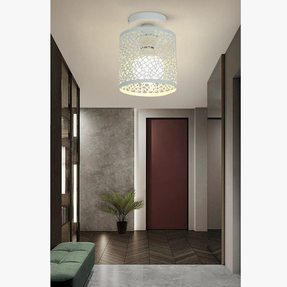 Plafonnier — Design nordique en fer forgé pour décoration intérieure
