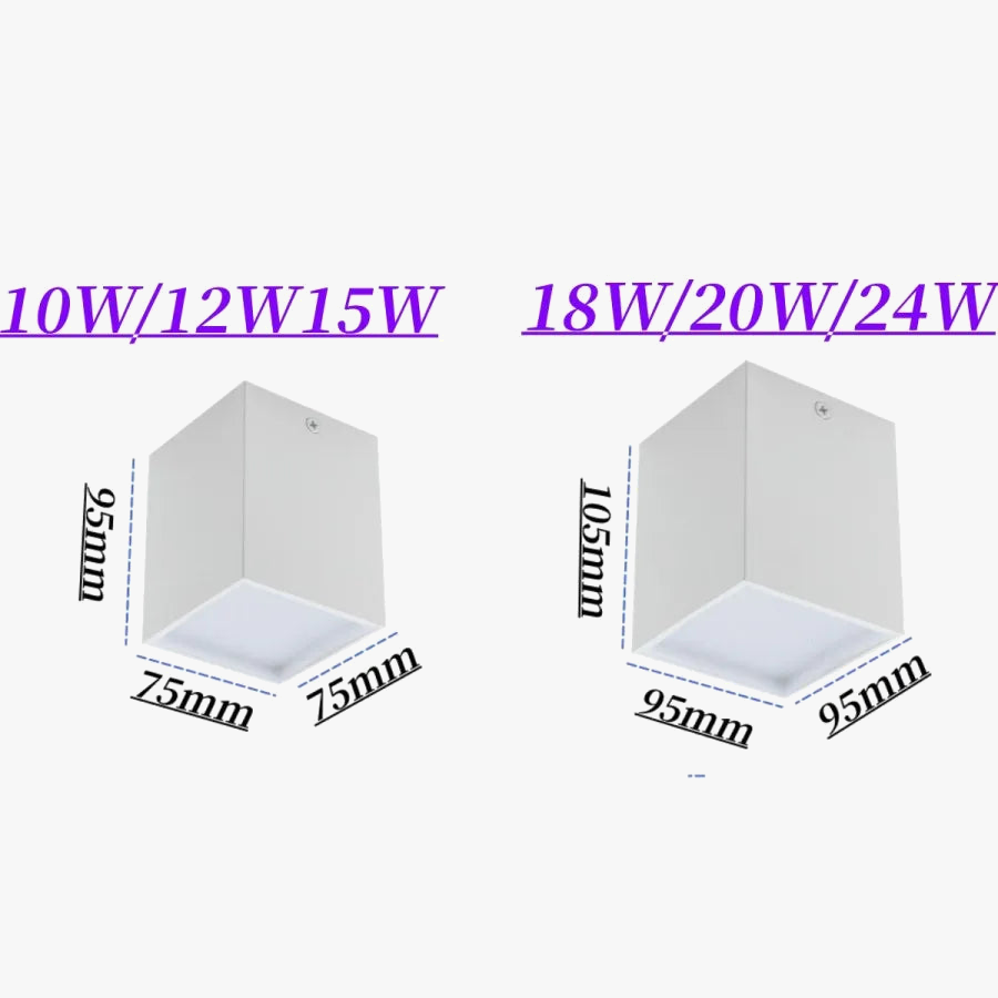 Plafonnier — Dimmable antibuée cube LED design moderne