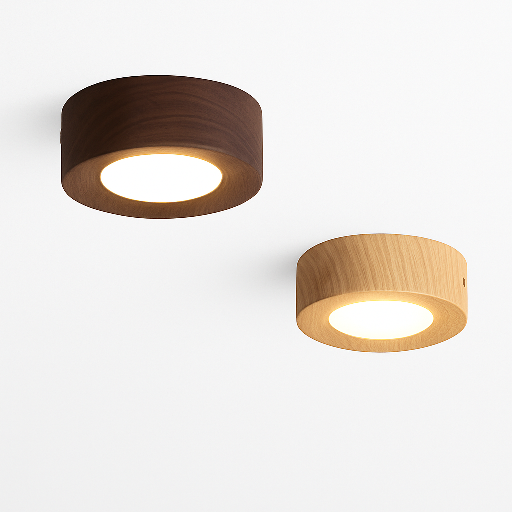 Plafonnier en bois design lumineux pour décoration intérieure élégante Ombeline Traverse - Matière Chaleureuse & Lignes Élégantes