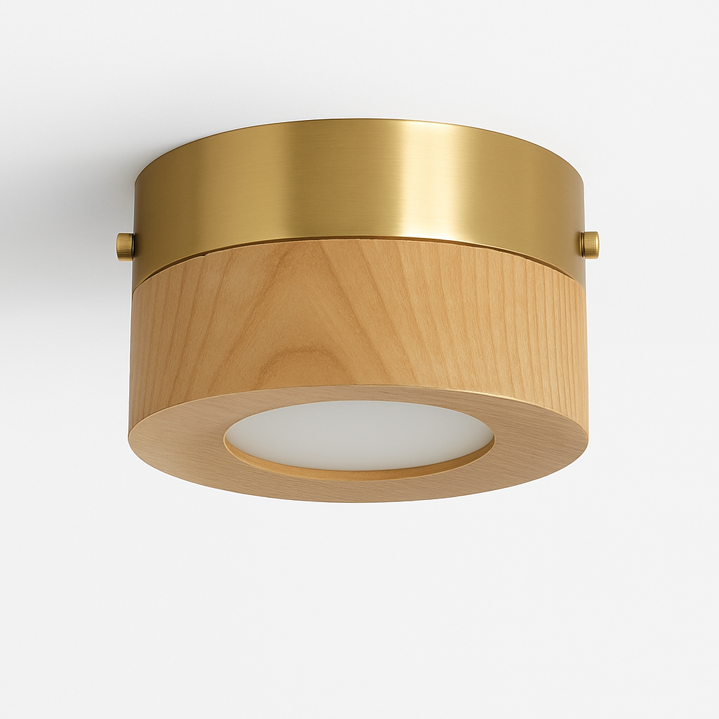Plafonnier en bois design lumineux pour décoration intérieure élégante Ombeline Traverse - Matière Chaleureuse & Lignes Élégantes