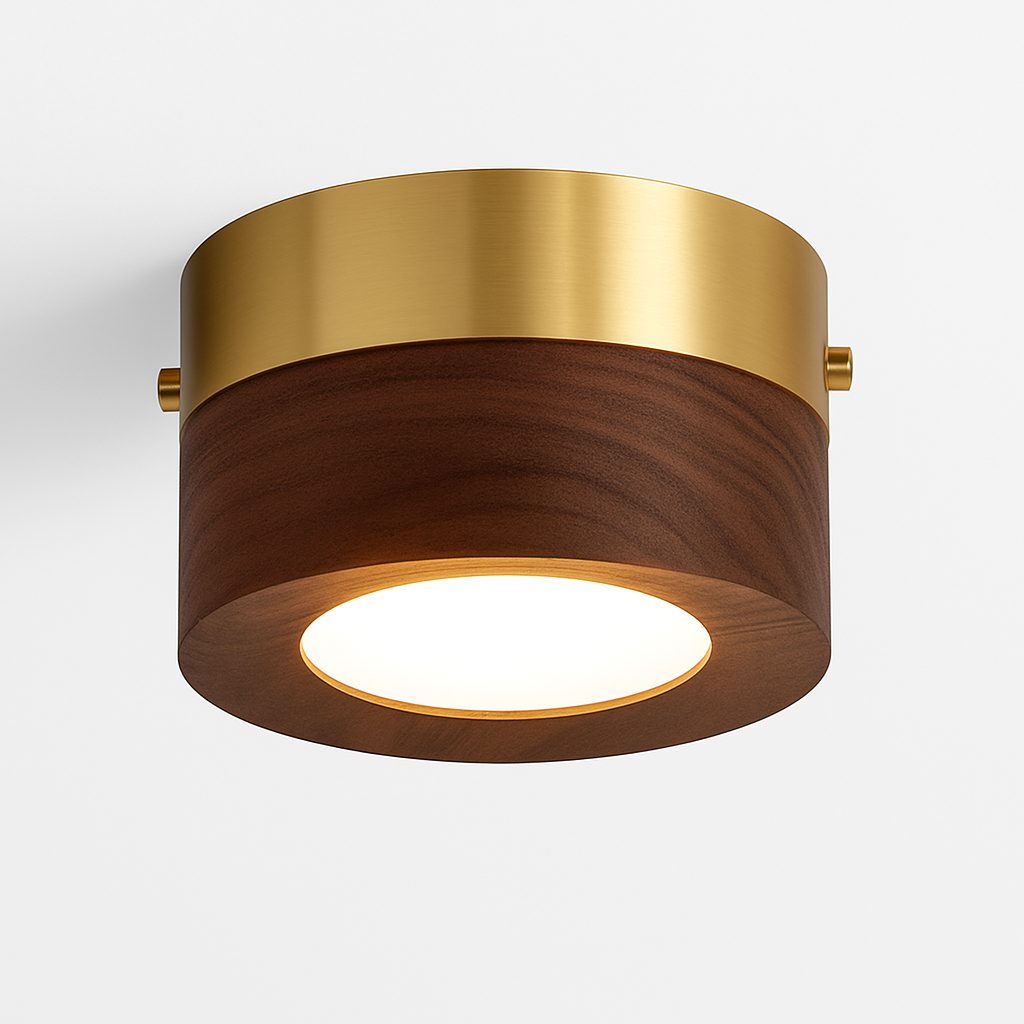 Plafonnier en bois design lumineux pour décoration intérieure élégante Ombeline Traverse - Matière Chaleureuse & Lignes Élégantes