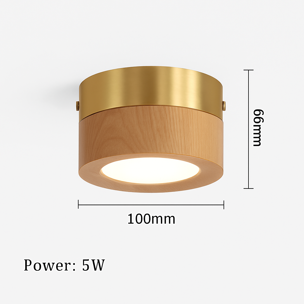 Plafonnier en bois design lumineux pour décoration intérieure élégante Ombeline Traverse - Matière Chaleureuse & Lignes Élégantes