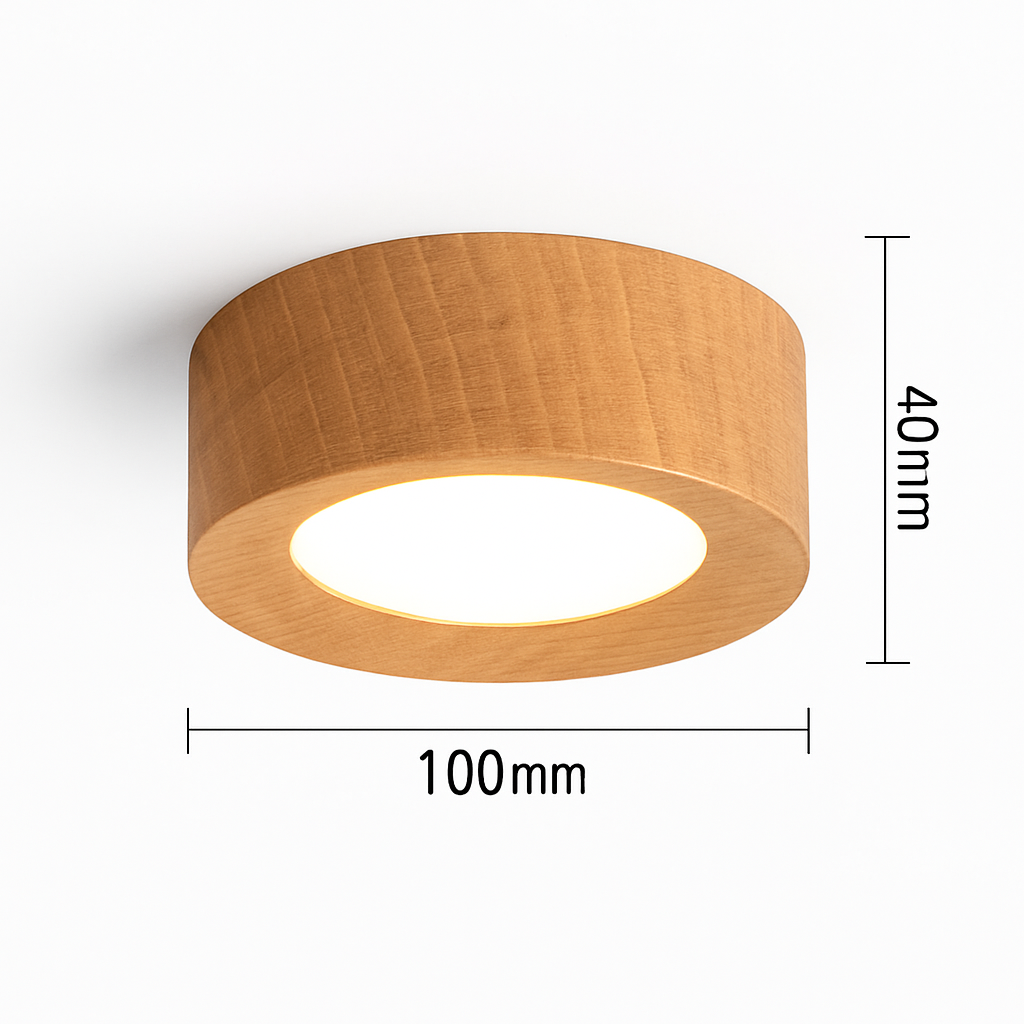 Plafonnier en bois design lumineux pour décoration intérieure élégante Ombeline Traverse - Matière Chaleureuse & Lignes Élégantes