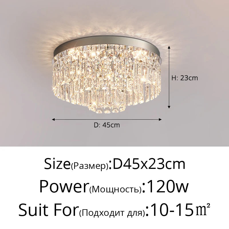 Plafonnier en cristal luxe style français atmosphère simple 2024 Maël Épure - Simplicité & Caractère au Quotidien