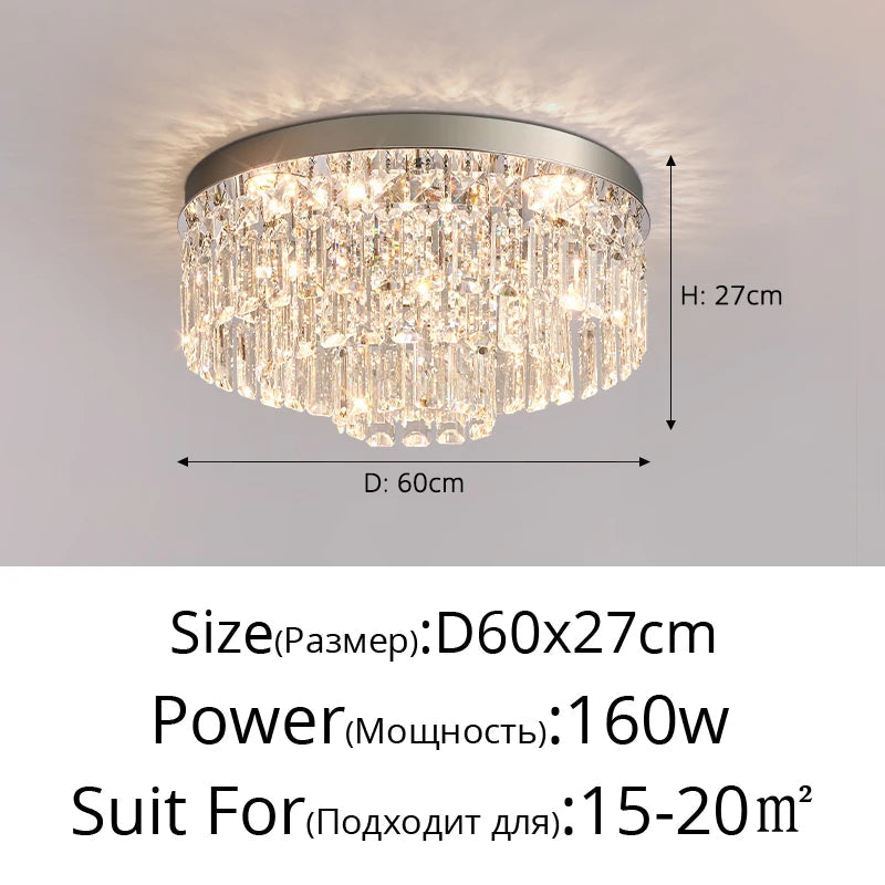 Plafonnier en cristal luxe style français atmosphère simple 2024 Maël Épure - Simplicité & Caractère au Quotidien