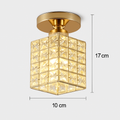 Plafonnier en cristal moderne pour décoration intérieure élégante Ysé Quintette - Une Note Scintillante dans le Décor