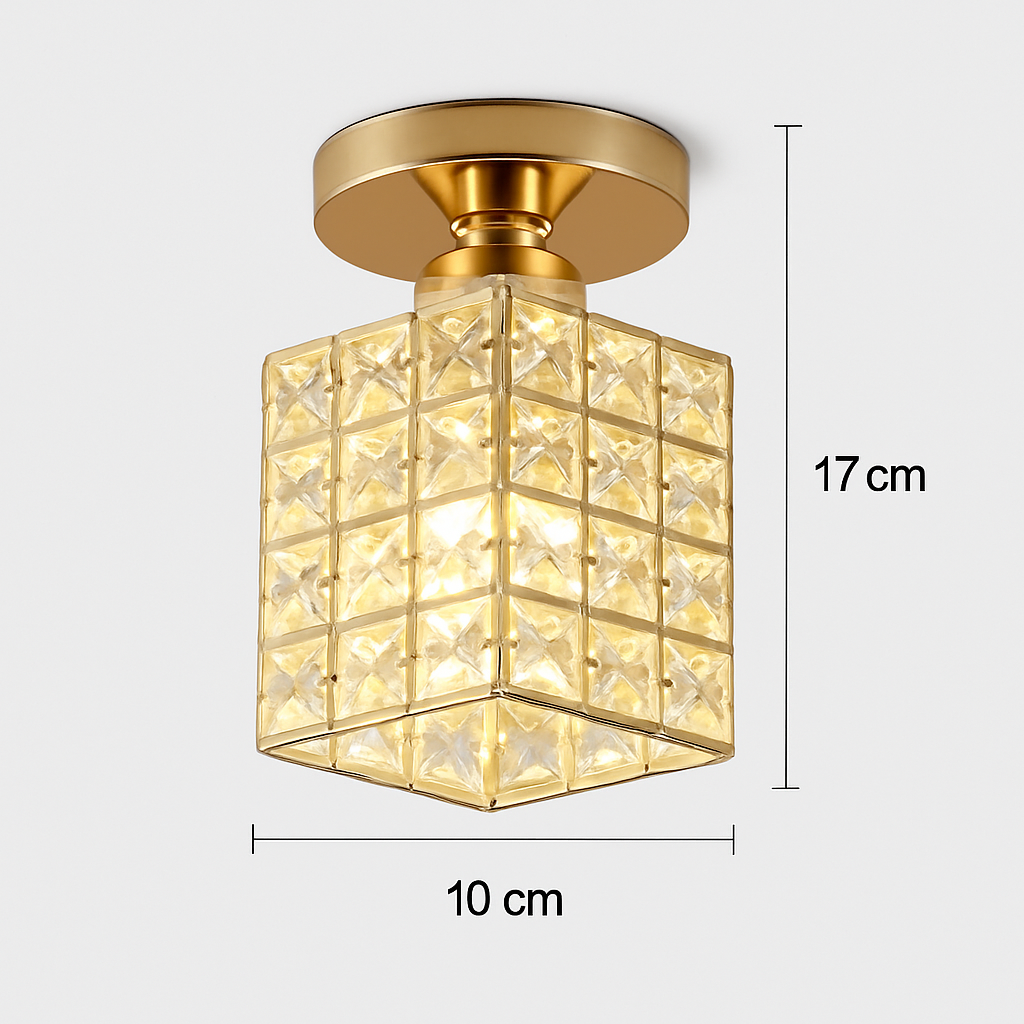 Plafonnier en cristal moderne pour décoration intérieure élégante Ysé Quintette - Une Note Scintillante dans le Décor