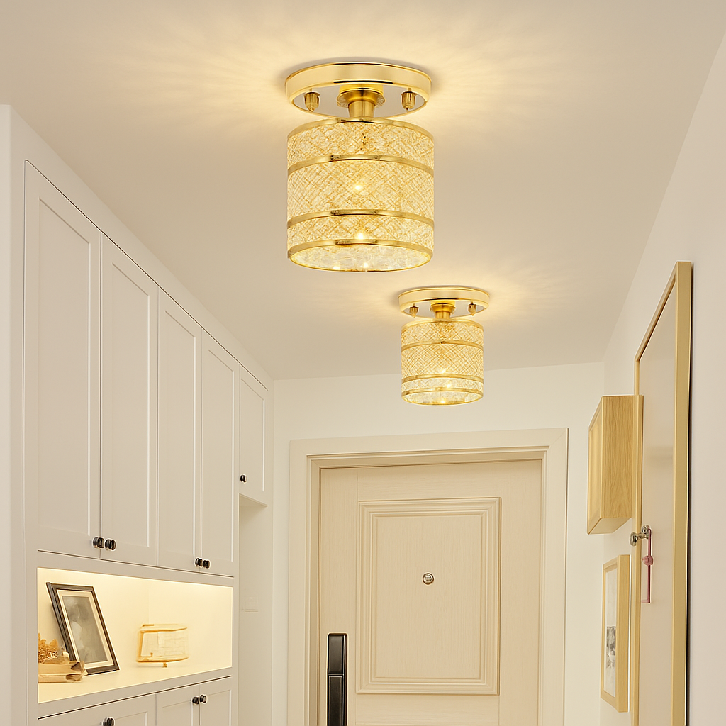 Plafonnier en cristal moderne pour décoration intérieure élégante Ysé Quintette - Une Note Scintillante dans le Décor