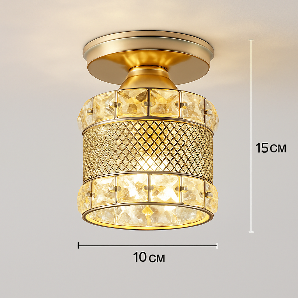 Plafonnier en cristal moderne pour décoration intérieure élégante Ysé Quintette - Une Note Scintillante dans le Décor
