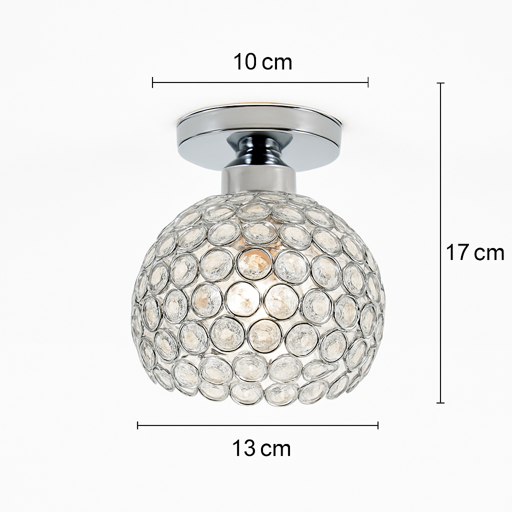 Plafonnier en cristal moderne pour décoration intérieure élégante Ysé Quintette - Une Note Scintillante dans le Décor