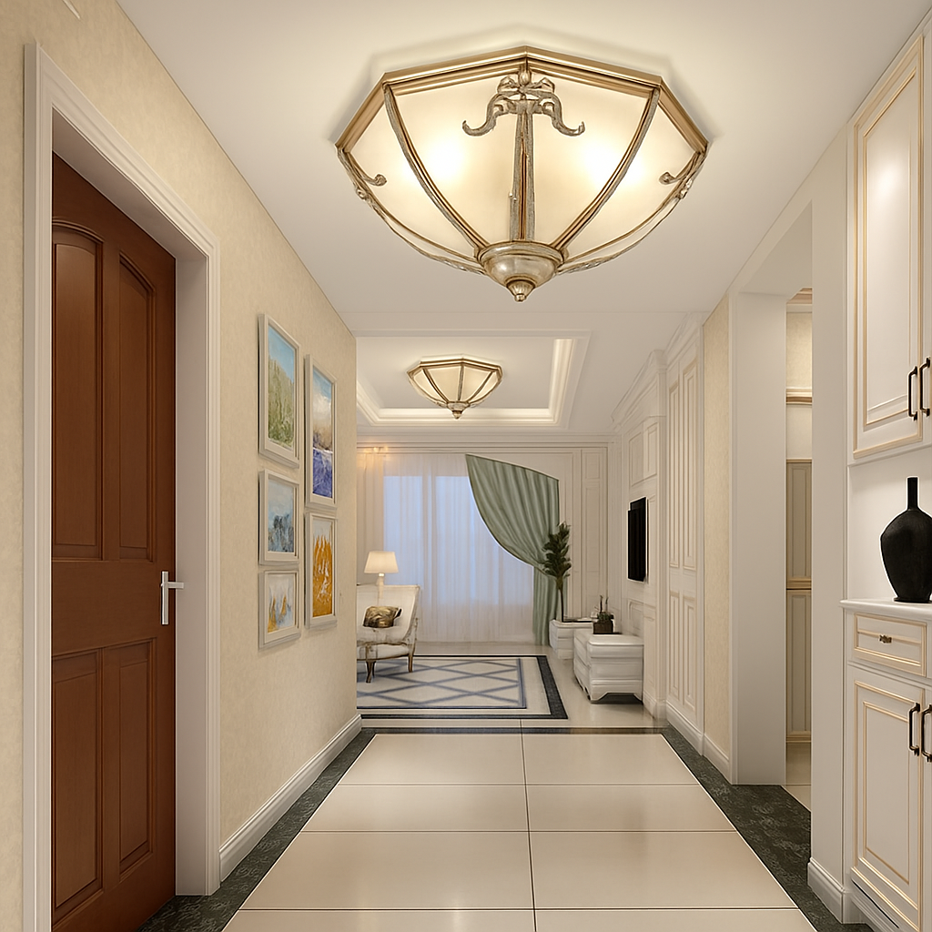 Plafonnier — En cuivre pour intérieur et extérieur polyvalent