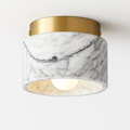 Plafonnier en marbre italien luminaire décoratif idéal pour tout espace Armand Versant - Une Présence Minérale Raffinée