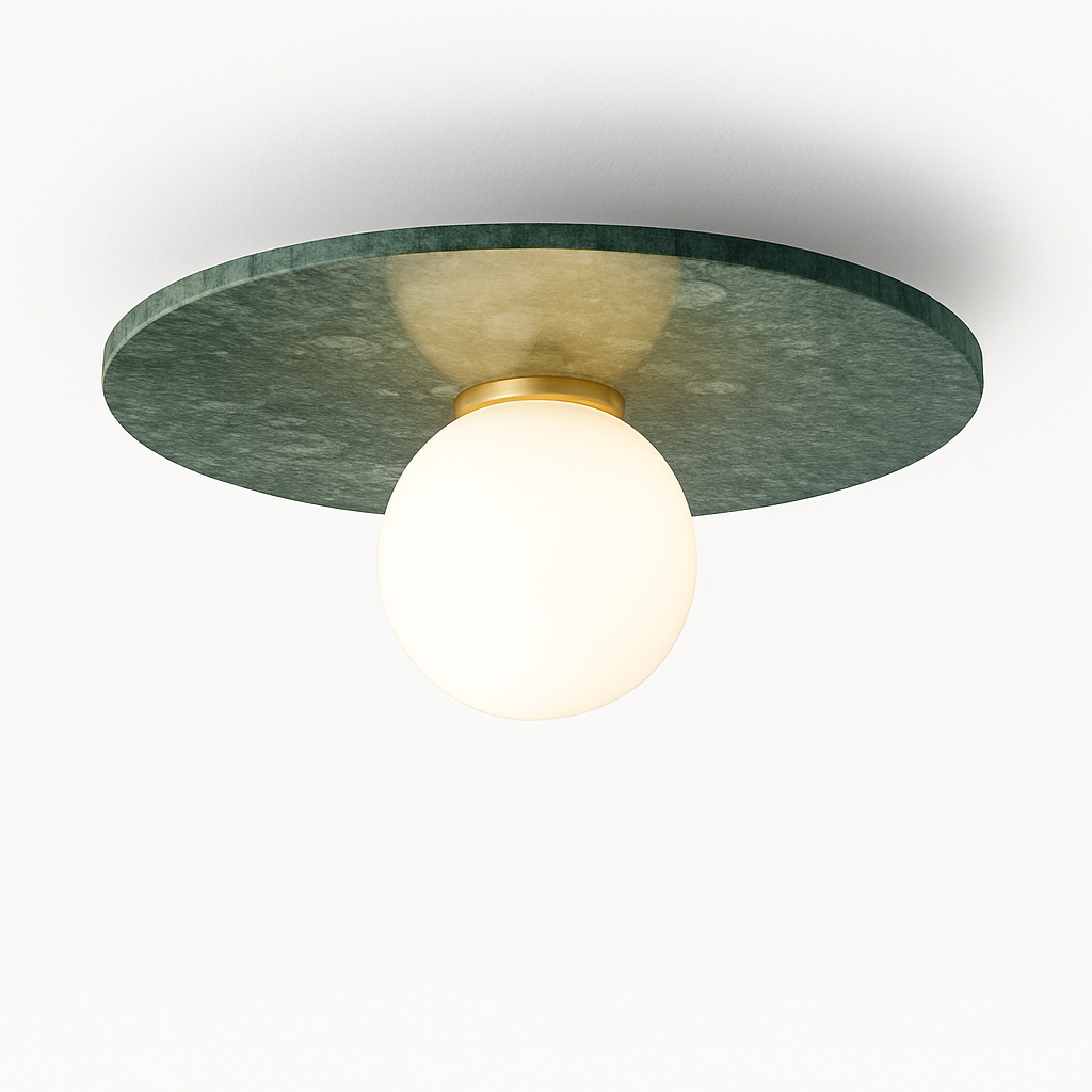 Plafonnier — En marbre nordique pour la décoration intérieure salon chambre éclairage en marbre blanc noir vert pierre allée couloir lampe