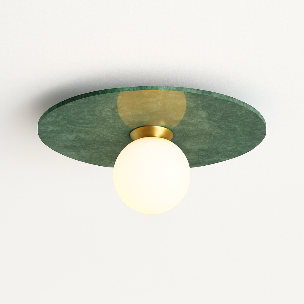 Plafonnier — En marbre nordique pour la décoration intérieure salon chambre éclairage en marbre blanc noir vert pierre allée couloir lampe