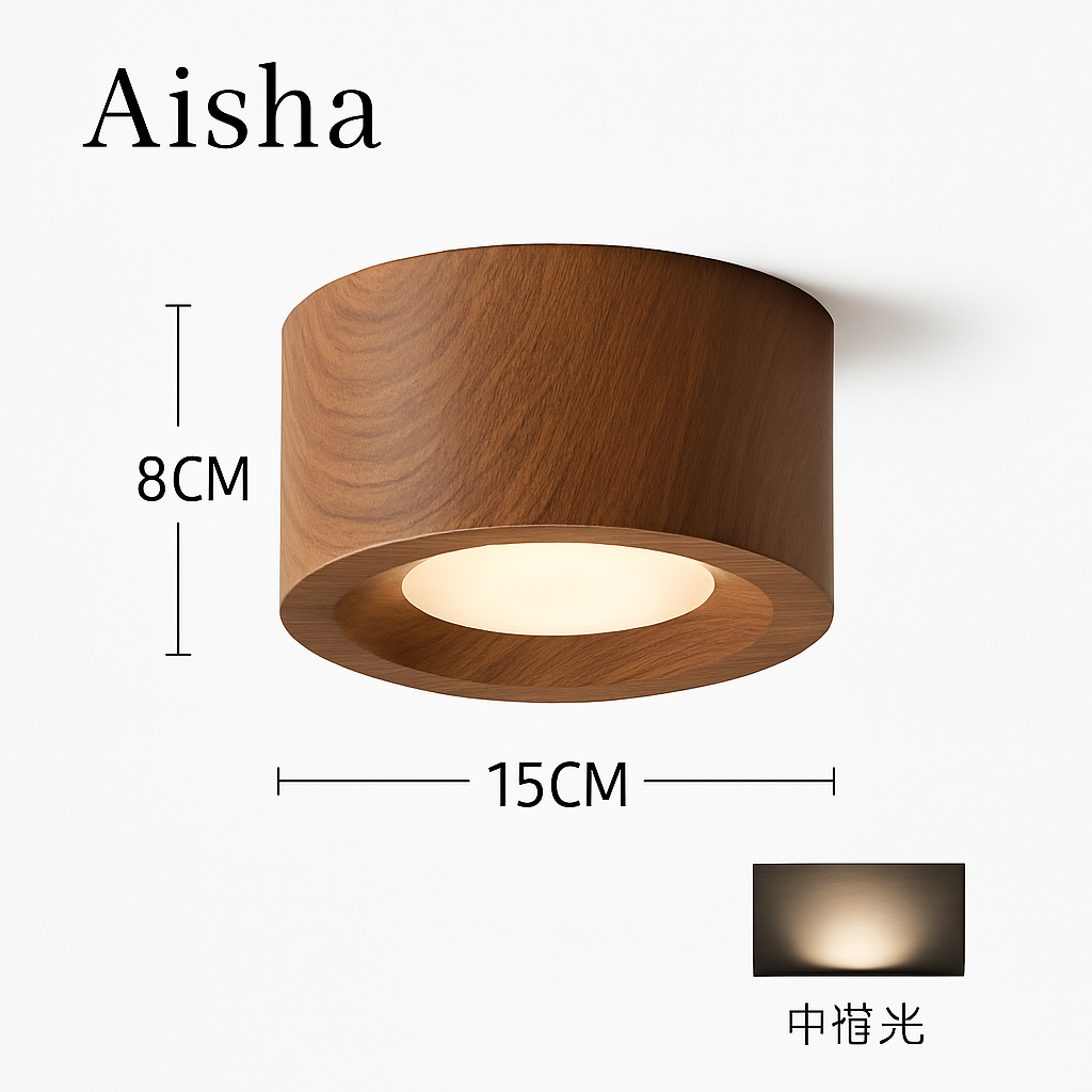 Plafonnier — En résine ancienne double tête style japonais pour intérieur