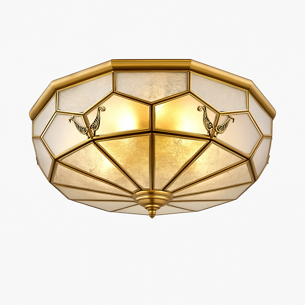 Plafonnier en verre Fashion Vintage Philémon Récital - Reflets Subtils & Décor Raffiné