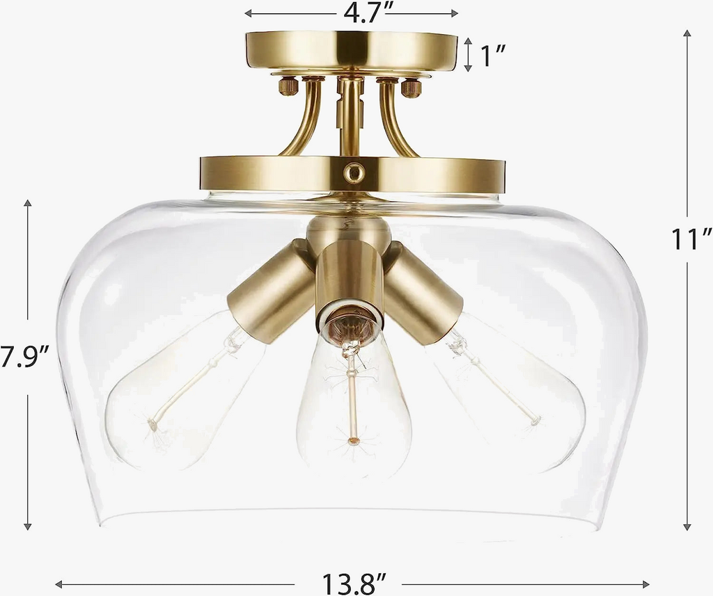 Plafonnier — En verre moderne pour couloir et café