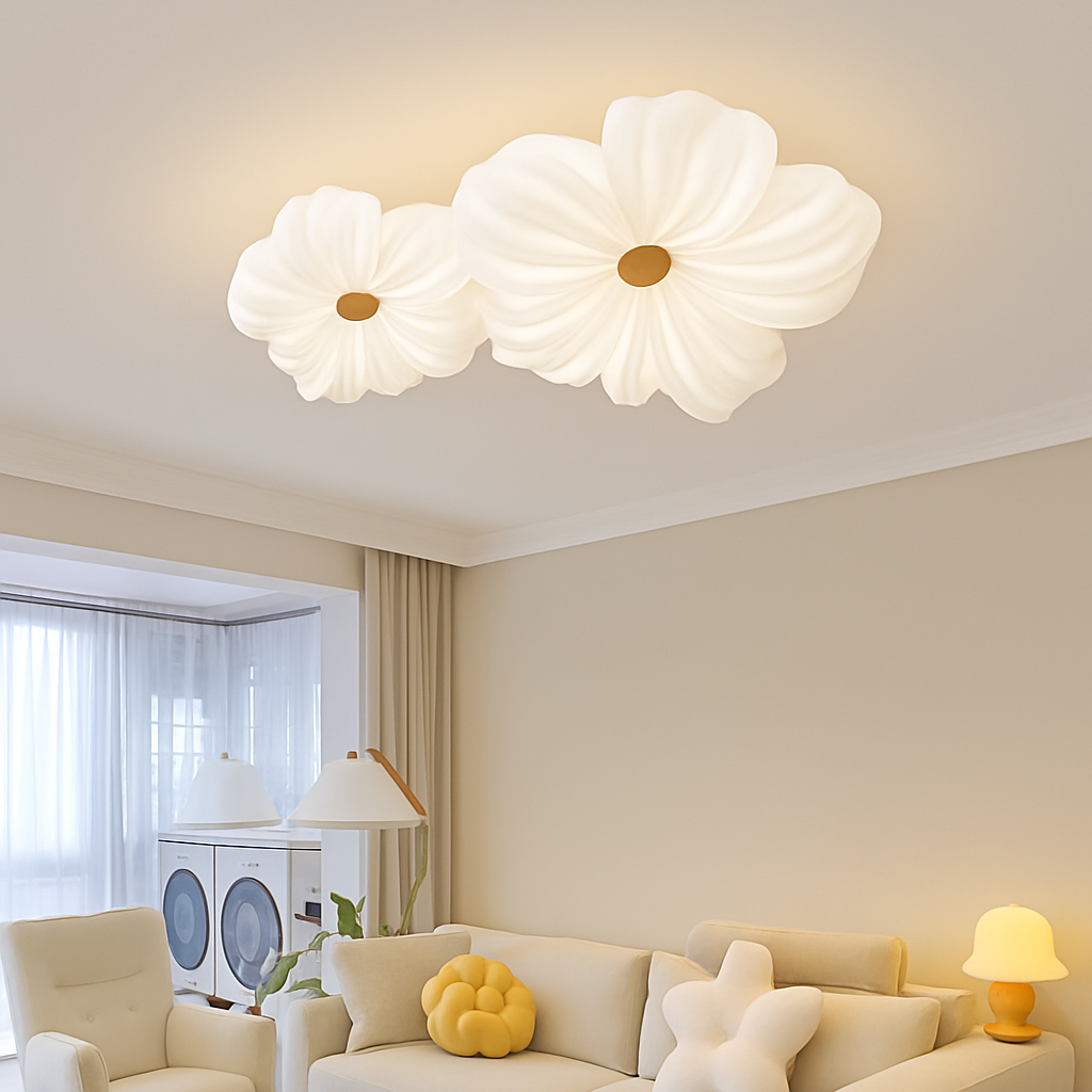 Plafonnier floral nordique pour décoration de chambre d'enfant Émile Confluence - Esprit Épuré & Harmonie Intérieure