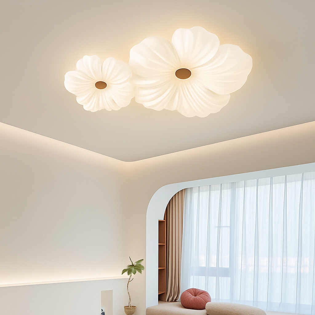 Plafonnier floral nordique pour décoration de chambre d'enfant Émile Confluence - Esprit Épuré & Harmonie Intérieure