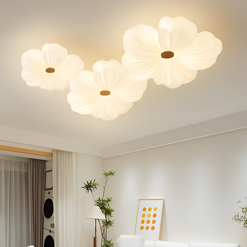 Plafonnier floral nordique pour décoration de chambre d'enfant Émile Confluence - Esprit Épuré & Harmonie Intérieure