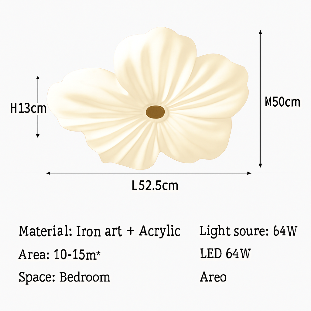 Plafonnier floral nordique pour décoration de chambre d'enfant Émile Confluence - Esprit Épuré & Harmonie Intérieure