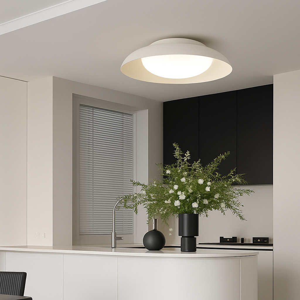 Plafonnier industriel créatif en métal avec éclairage led Lys Accord - Un Accent Industriel Élégant
