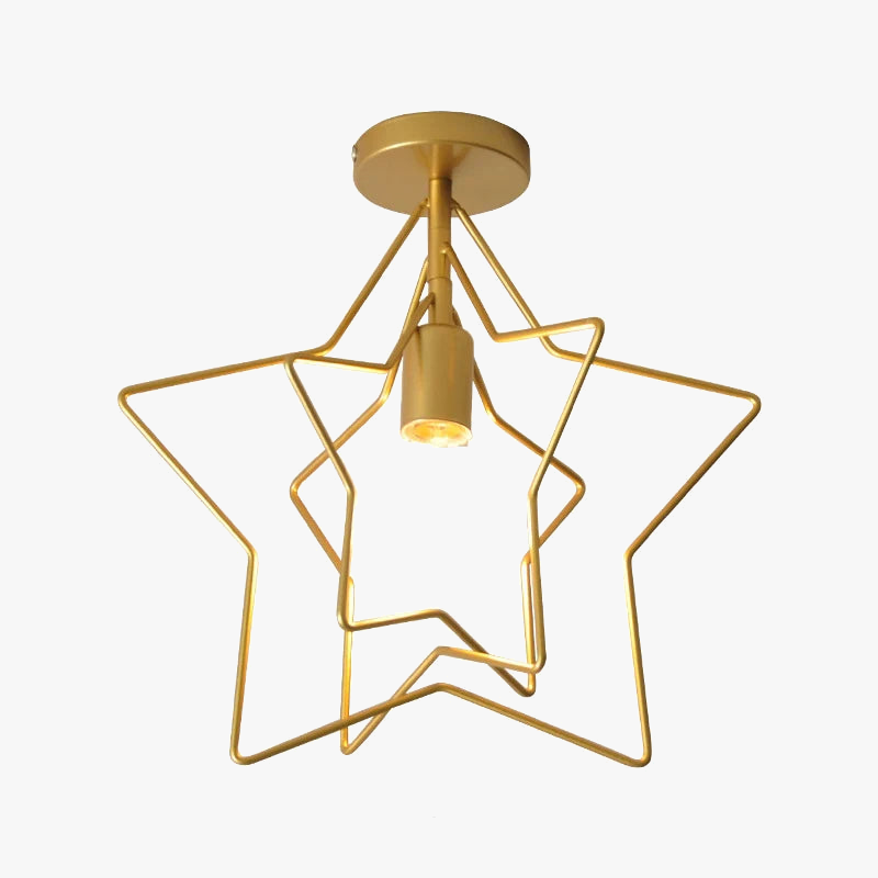 Plafonnier — Industriel en métal doré design moderne luminaire décoratif loft