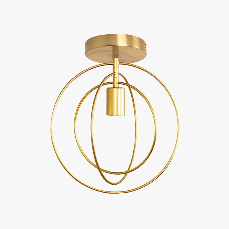 Plafonnier — Industriel en métal doré design moderne luminaire décoratif loft