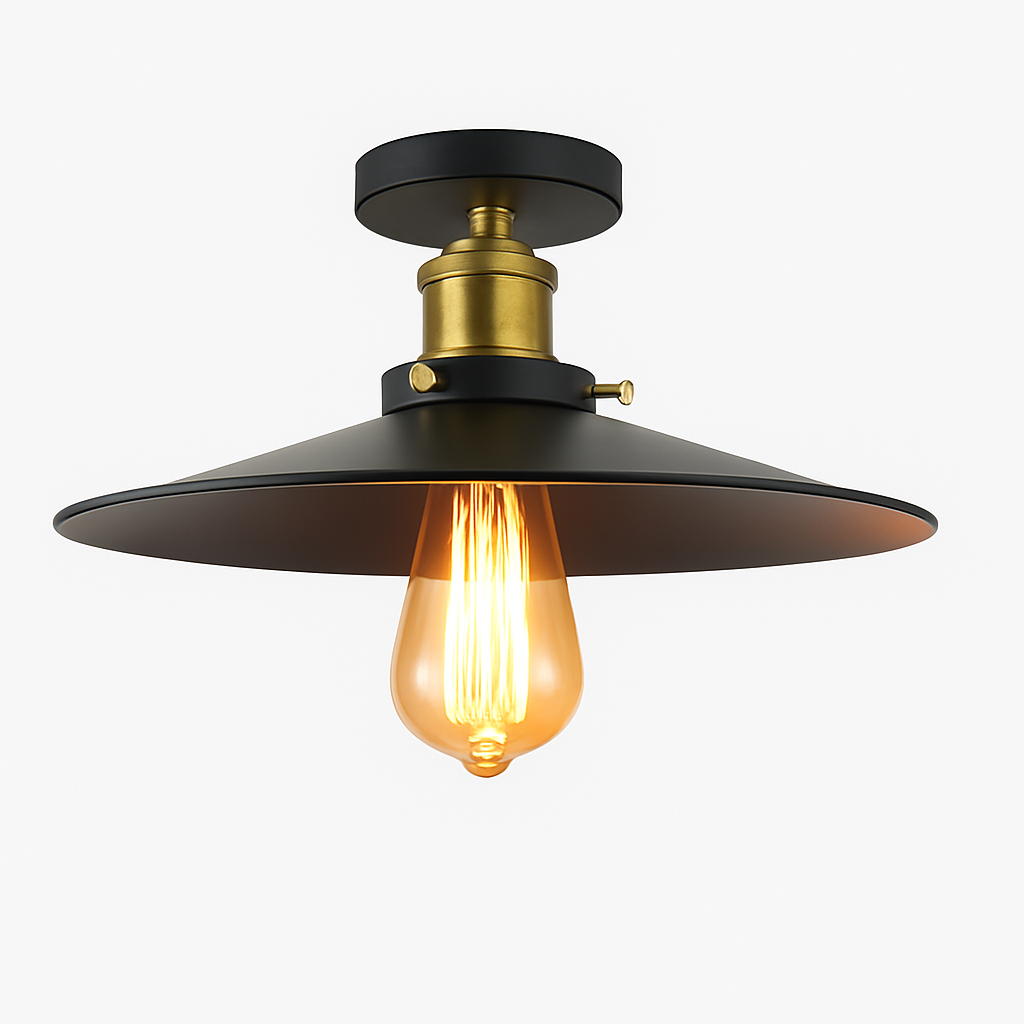 Plafonnier industriel lustre Vintage rétro grenier éclairage intérieur pays américain Restaurant chambre luminaires Valérian Essence - Un Accent Industriel Élégant