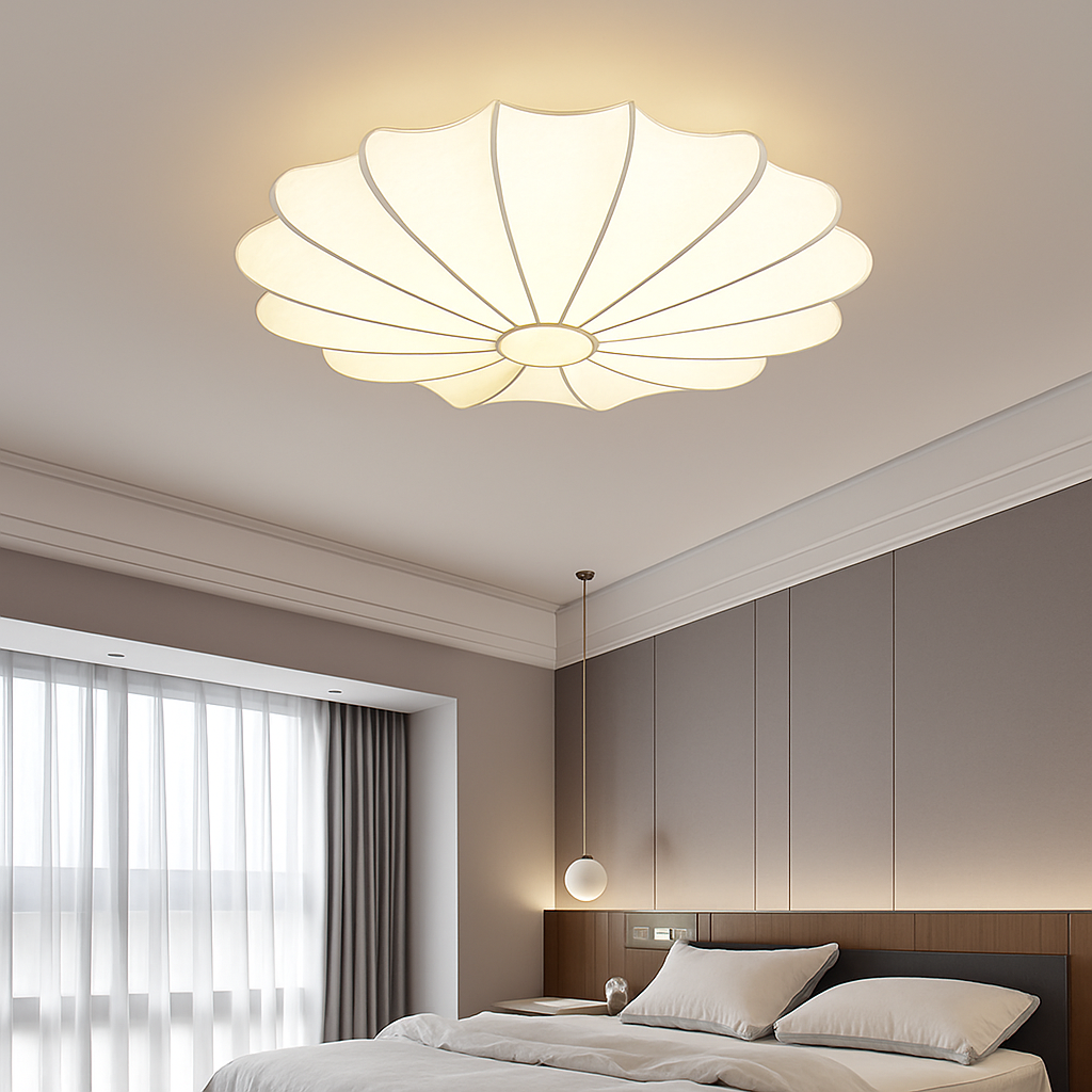 Plafonnier — Japonais art rond lumière minimaliste plafonnier chambre lampe salon personnalité nelson lampe