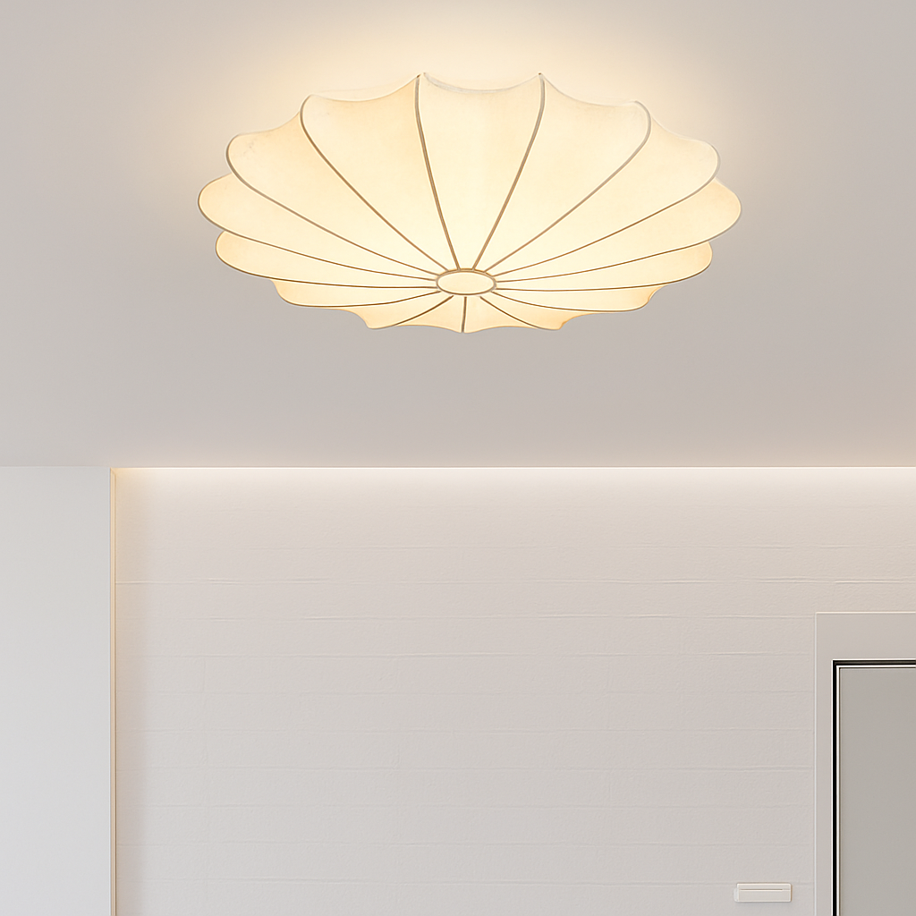 Plafonnier — Japonais art rond lumière minimaliste plafonnier chambre lampe salon personnalité nelson lampe