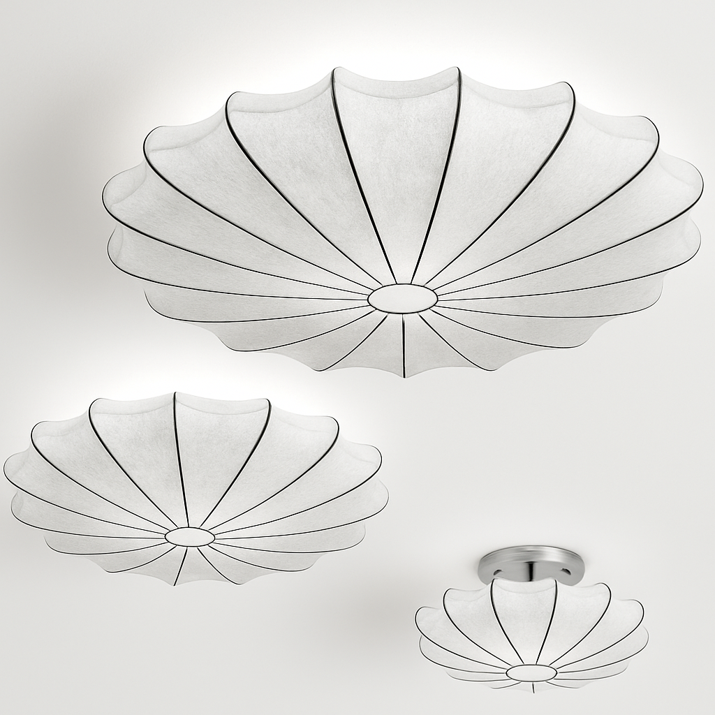 Plafonnier — Japonais art rond lumière minimaliste plafonnier chambre lampe salon personnalité nelson lampe