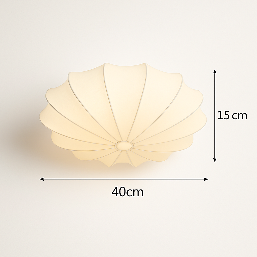 Plafonnier — Japonais art rond lumière minimaliste plafonnier chambre lampe salon personnalité nelson lampe