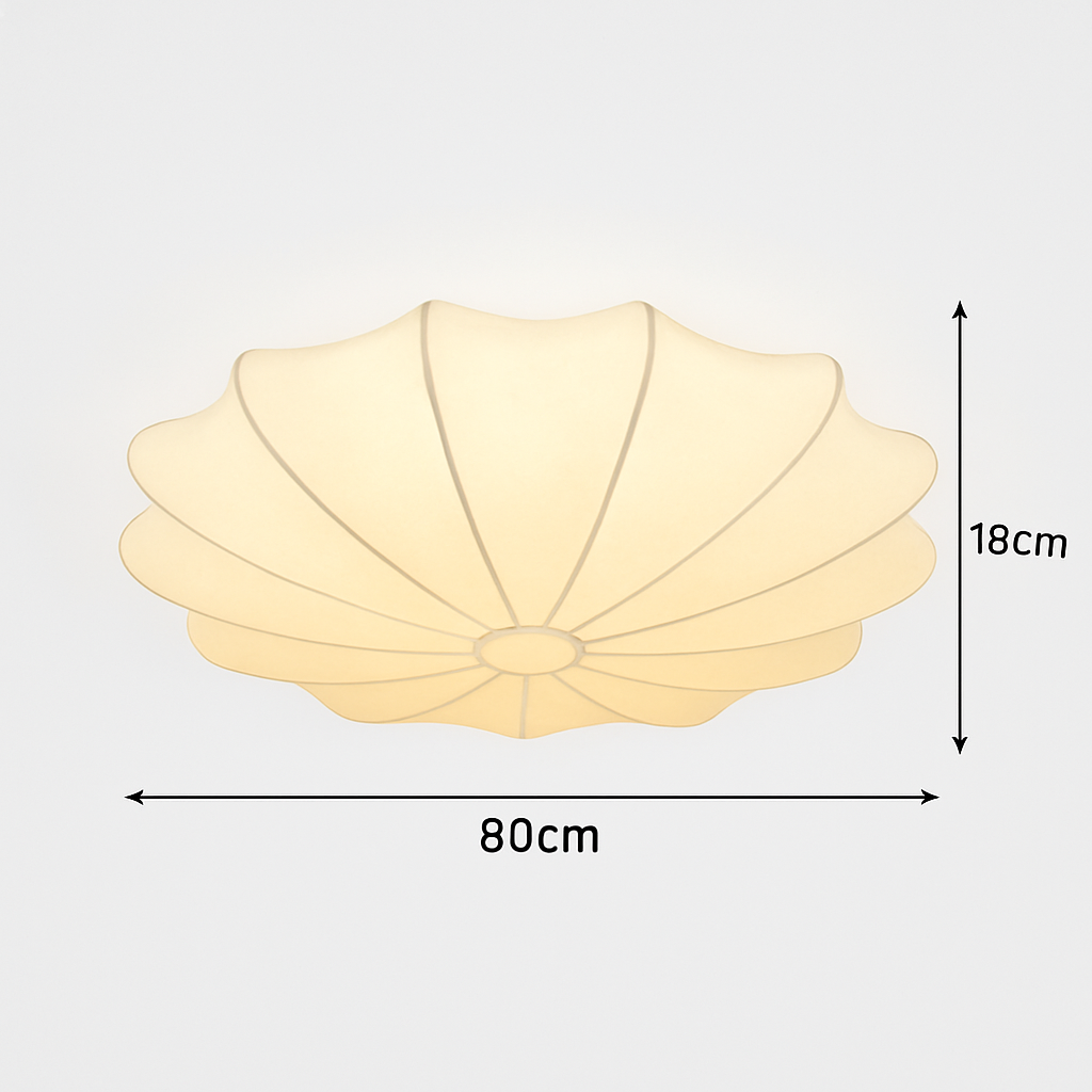 Plafonnier — Japonais art rond lumière minimaliste plafonnier chambre lampe salon personnalité nelson lampe