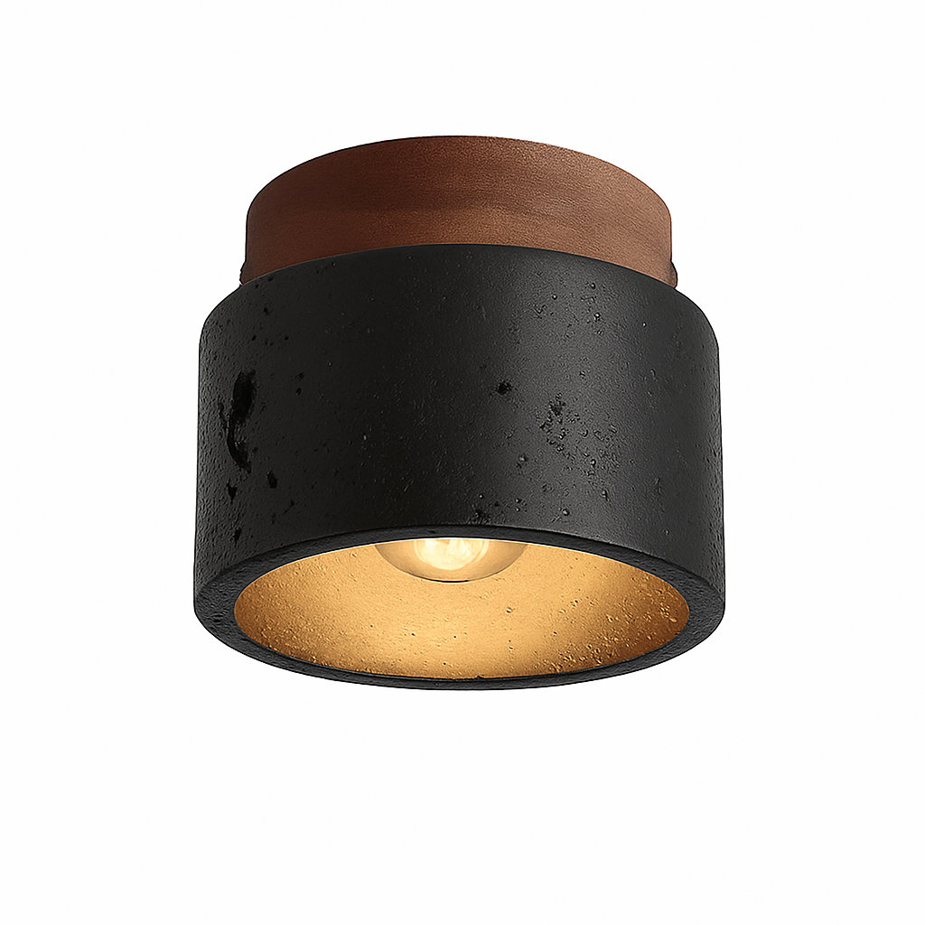 Plafonnier — Japonais wabi-sabi en pierre pour extérieur et intérieur