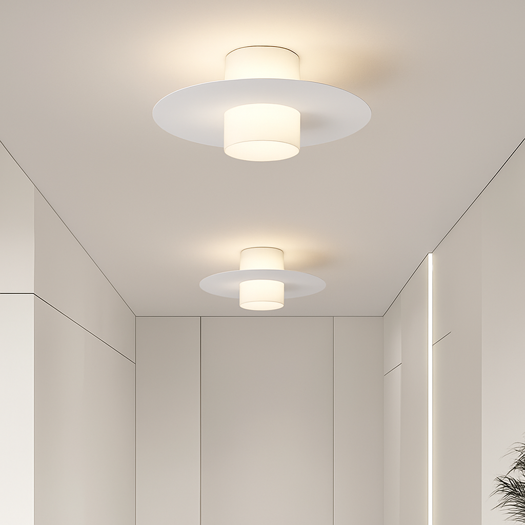 Plafonnier — LED allée couloir couloir lustre moderne plafonnier pour salon salle à manger cuisine chambre noir blanc