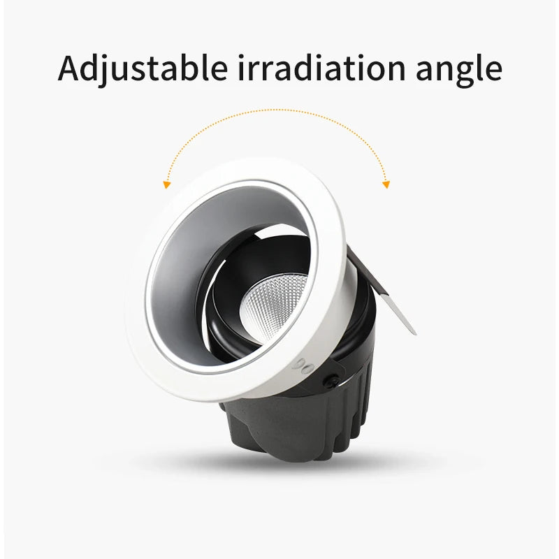 Plafonnier led angle réglable spot encastré design moderne Sylvain Récital - Une Note Actuelle dans le Décor