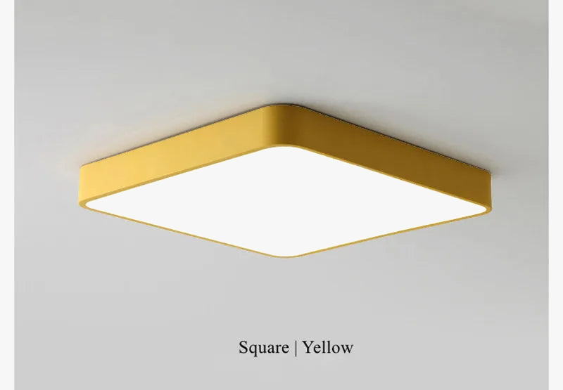 Plafonnier led carré surface monté avec télécommande luminaire Diane Sérénade - Une Silhouette Graphique Affirmée
