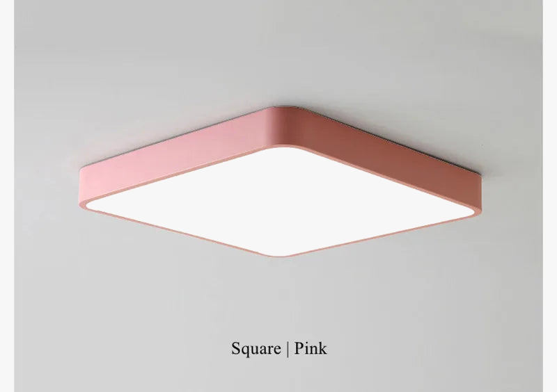 Plafonnier led carré surface monté avec télécommande luminaire Diane Sérénade - Une Silhouette Graphique Affirmée