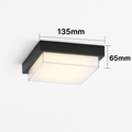 Plafonnier — LED carré étanche pour extérieur jardin porche mur