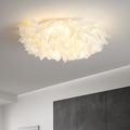 Plafonnier — LED chic nordique fleurs blanches