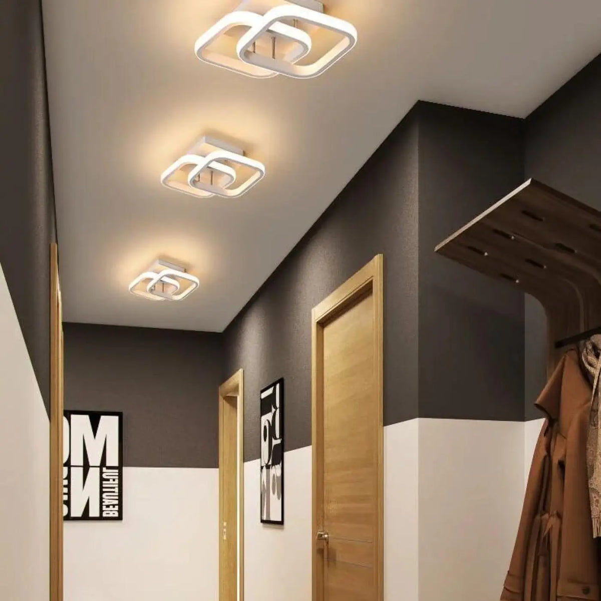 Luminaire Plafonnier Philémon Lointain en Acrylique - Un Accent Raffiné au Quotidien