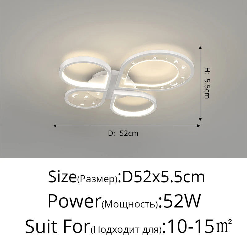 Plafonnier led créatif lustre nordique moderne éclairage doré Cybèle Étude - Lignes Épurées & Atmosphère Sereine