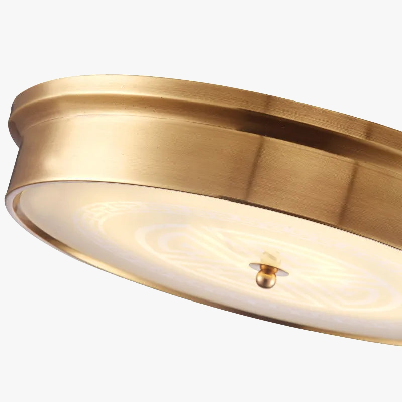 Plafonnier — LED cuivre style vintage campagnard européen